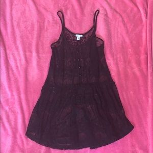 Nordstrom BP Black sheer tank top Small